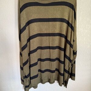 Striped Olive and Black Women’s top